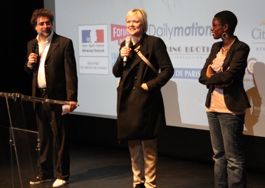 Marc Bati, Marianne Slot et Rokhaya Diallo 